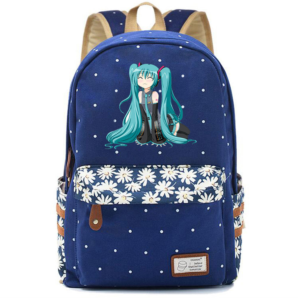 Popular Elegant Fashion Virtual Music Printing Middle School Students' Schoolbags