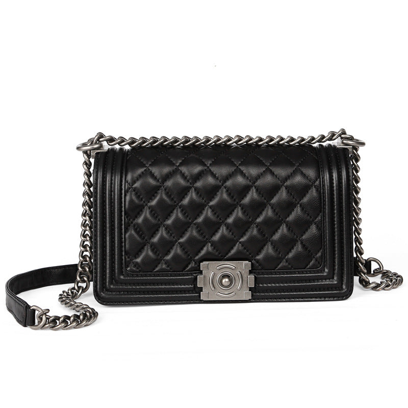 Women's Elegant Authentic Leather Sheepskin Texture Hot Mom Versatile Personality Bags