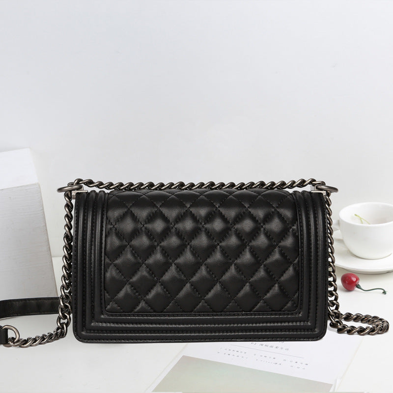 Women's Elegant Authentic Leather Sheepskin Texture Hot Mom Versatile Personality Bags