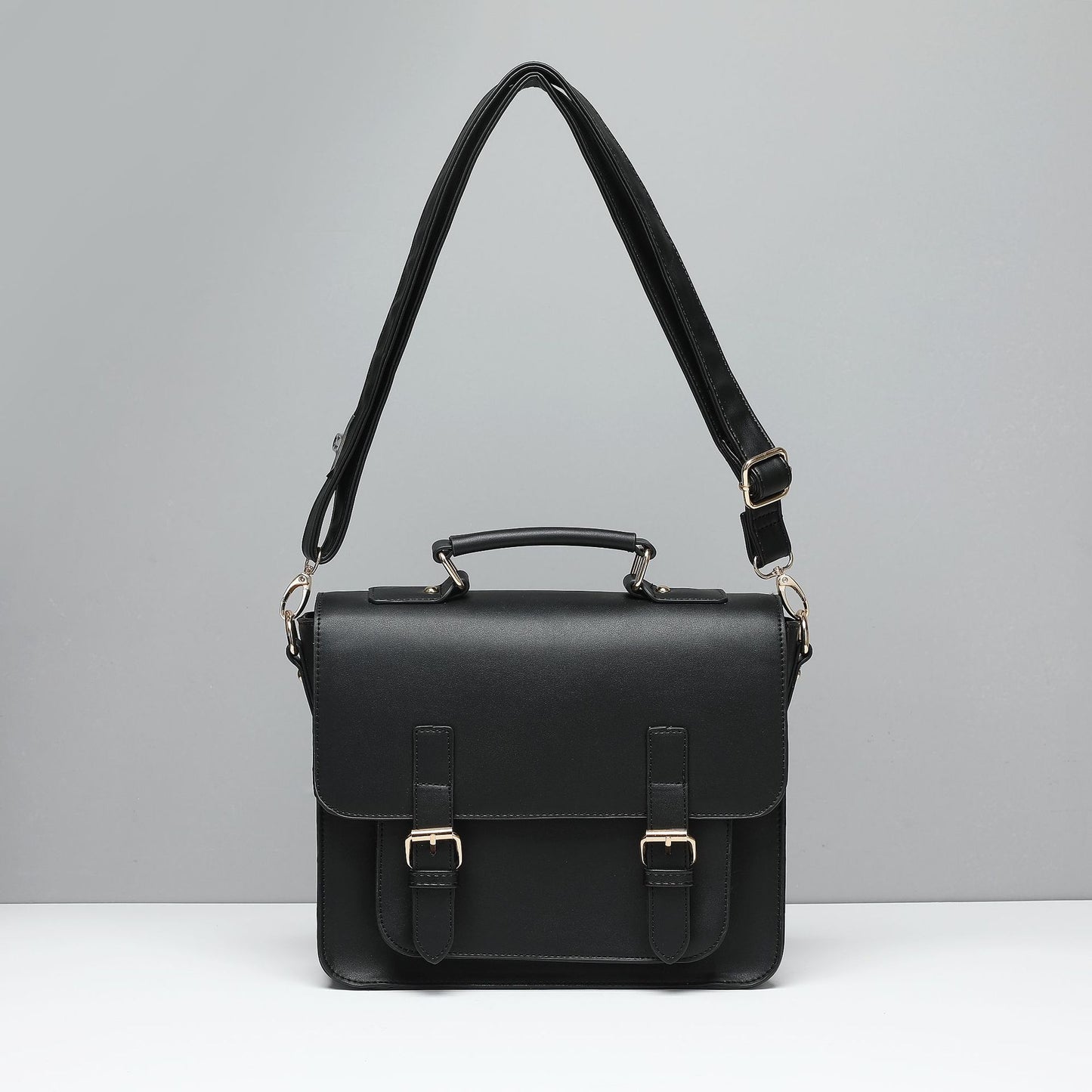 Women's Cambridge Size Napa Texture Leather Horizontal Shoulder Bags