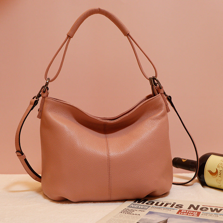 Women's Genuine Leather Light Luxury Fashion First Layer Shoulder Bags