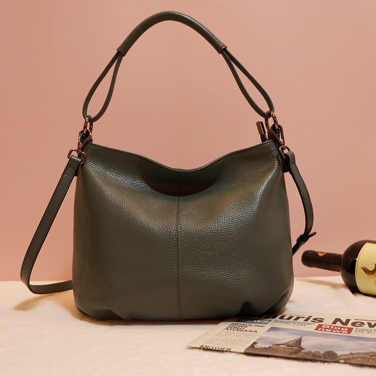 Women's Genuine Leather Light Luxury Fashion First Layer Shoulder Bags