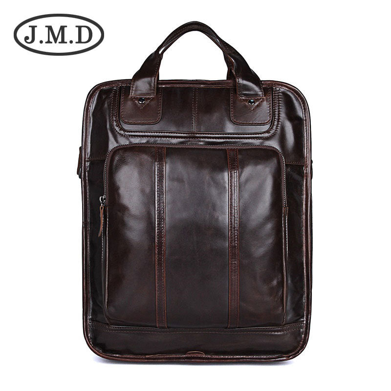 Men's Retro Leather Large Capacity Cowhide Computer Men's Briefcases