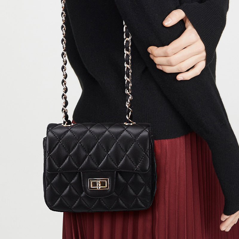 Women's Fashion Korean Style Top Layer Sheepskin Crossbody Bags