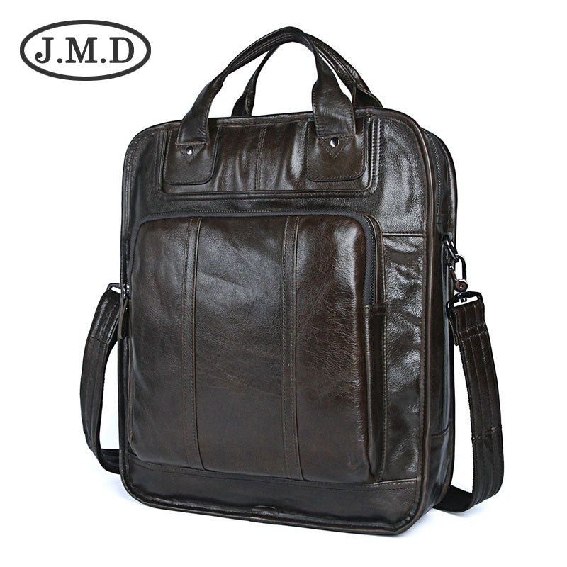 Men's Retro Leather Large Capacity Cowhide Computer Men's Briefcases