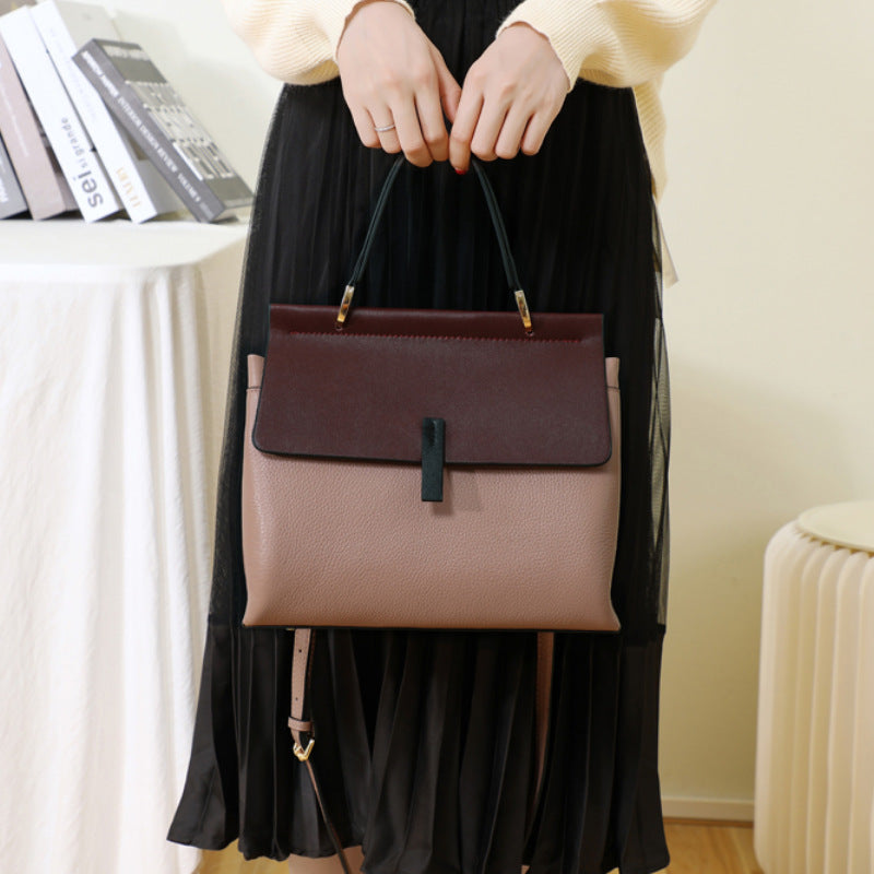 Women's First Layer Cattlehide Leather Fashion Korean Crossbody Bags