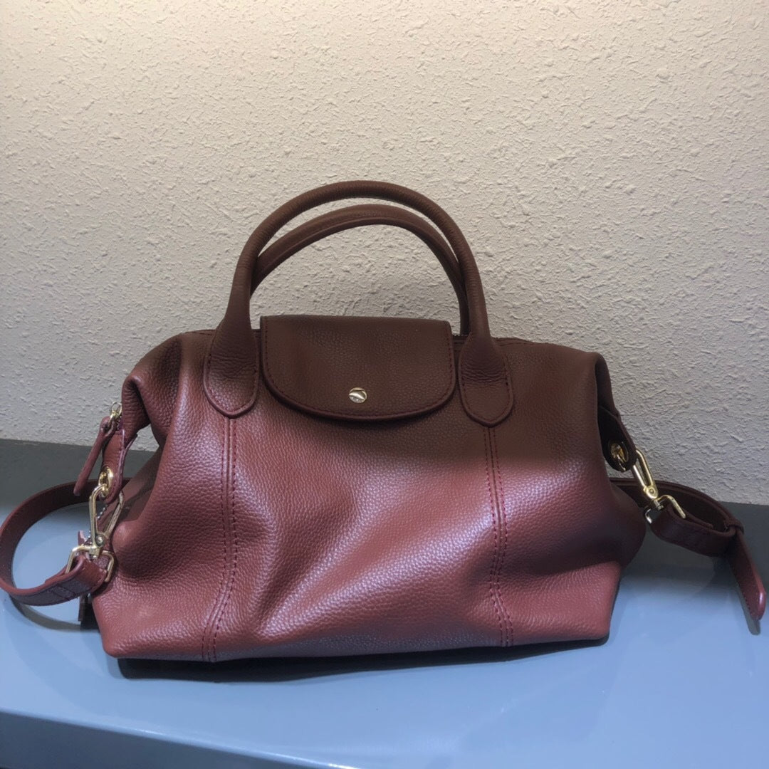 Women's Leather For Design High-grade Simple Large Handbags