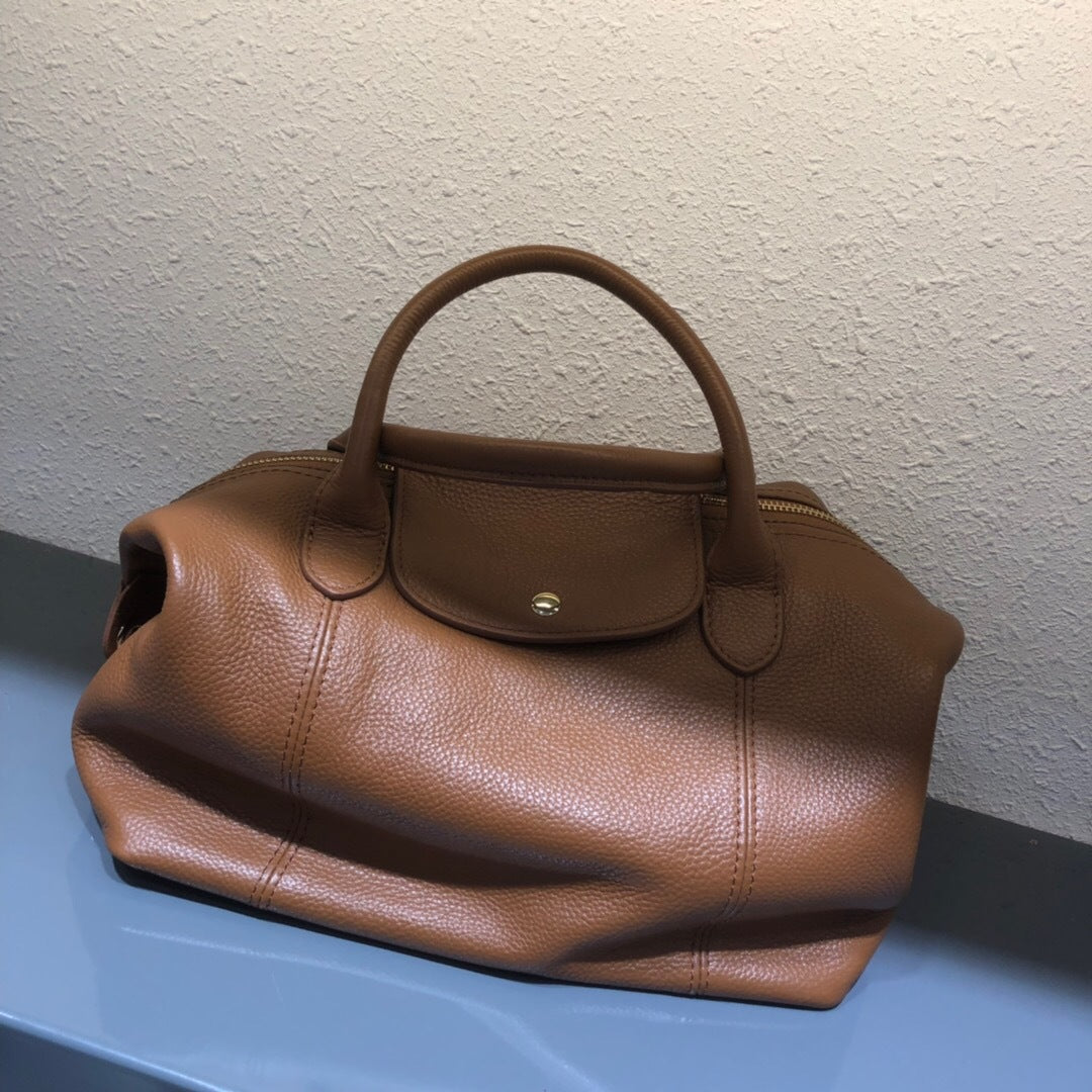 Women's Leather For Design High-grade Simple Large Handbags