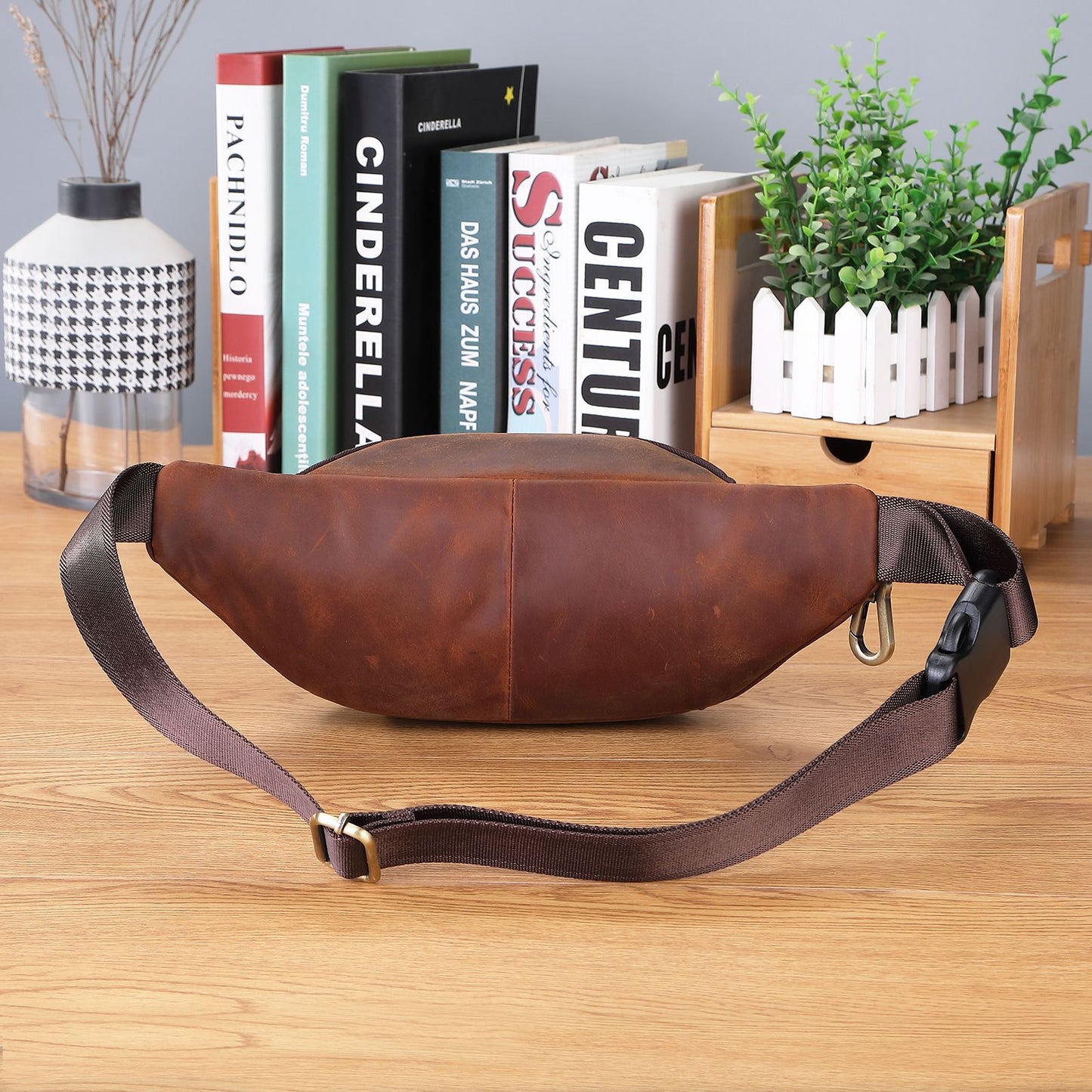 Men's Retro Crazy Horse Leather First Layer Men's Waist Packs