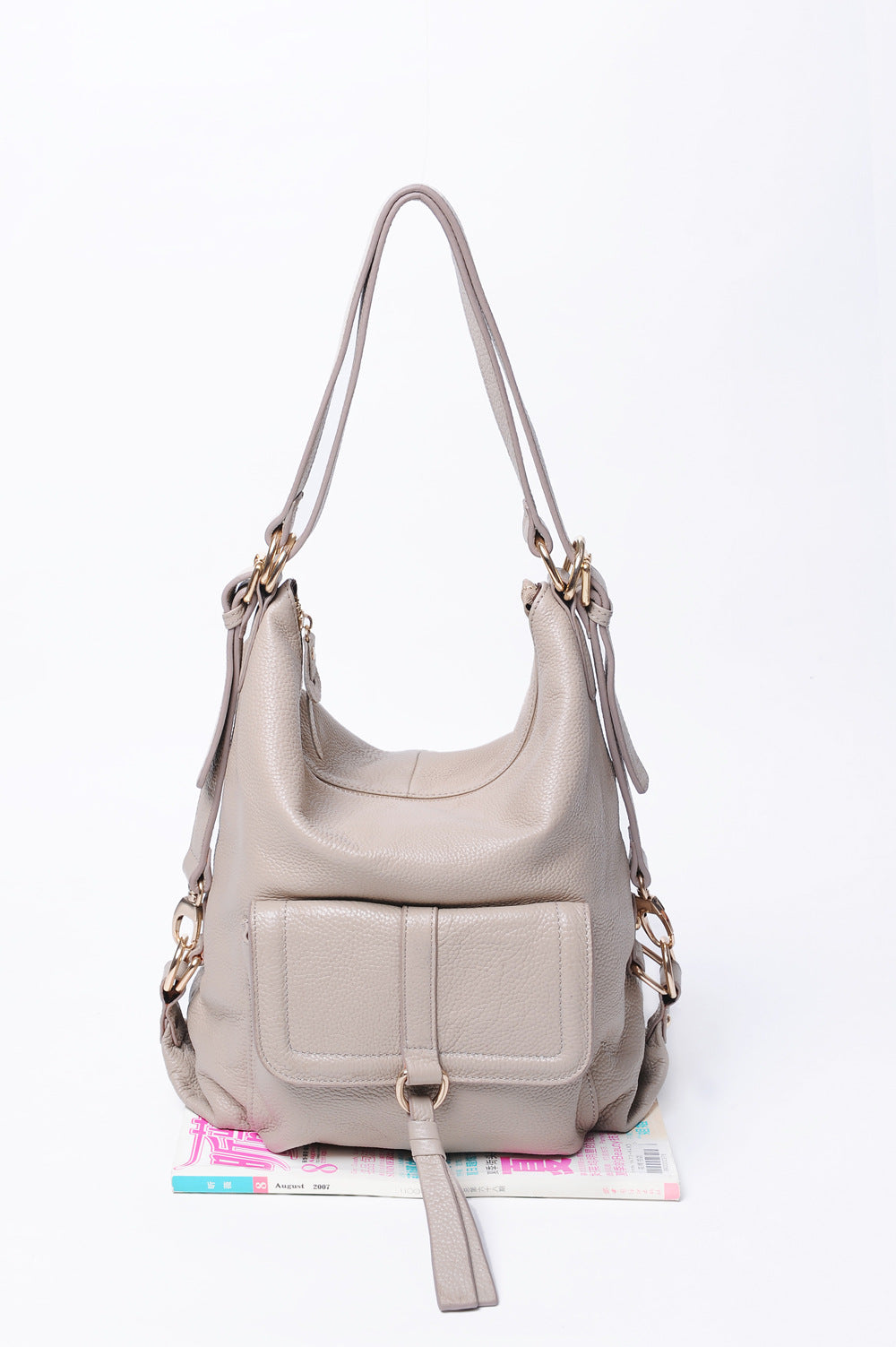 Women's Retro Fashion Large Capacity First Layer Cowhide Backpacks