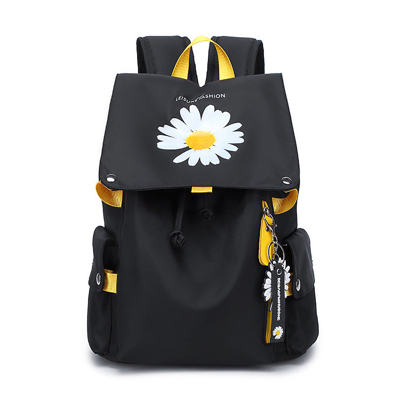 Women's Double Korean Style Printed College Large Backpacks