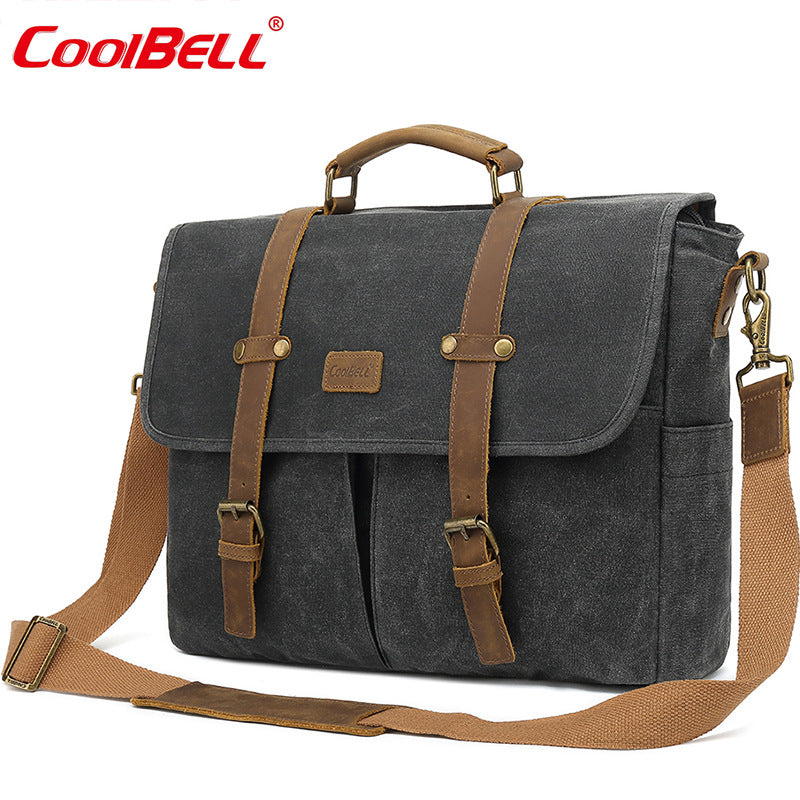 Men's Classic Vintage Oil Wax Business Men's Briefcases