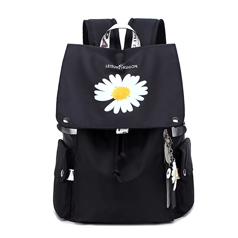 Women's Double Korean Style Printed College Large Backpacks