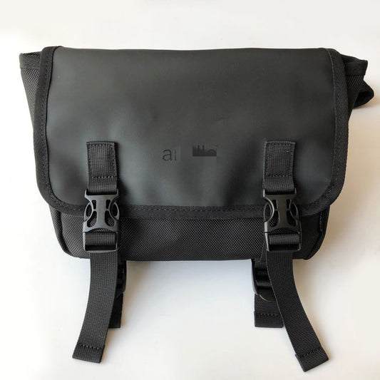 Men's Innovative Black Male Shopping Printing Men's Messenger Bags