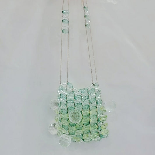 Women's Acrylic Crystal Handmade Beaded Fashion Vacation Shoulder Bags