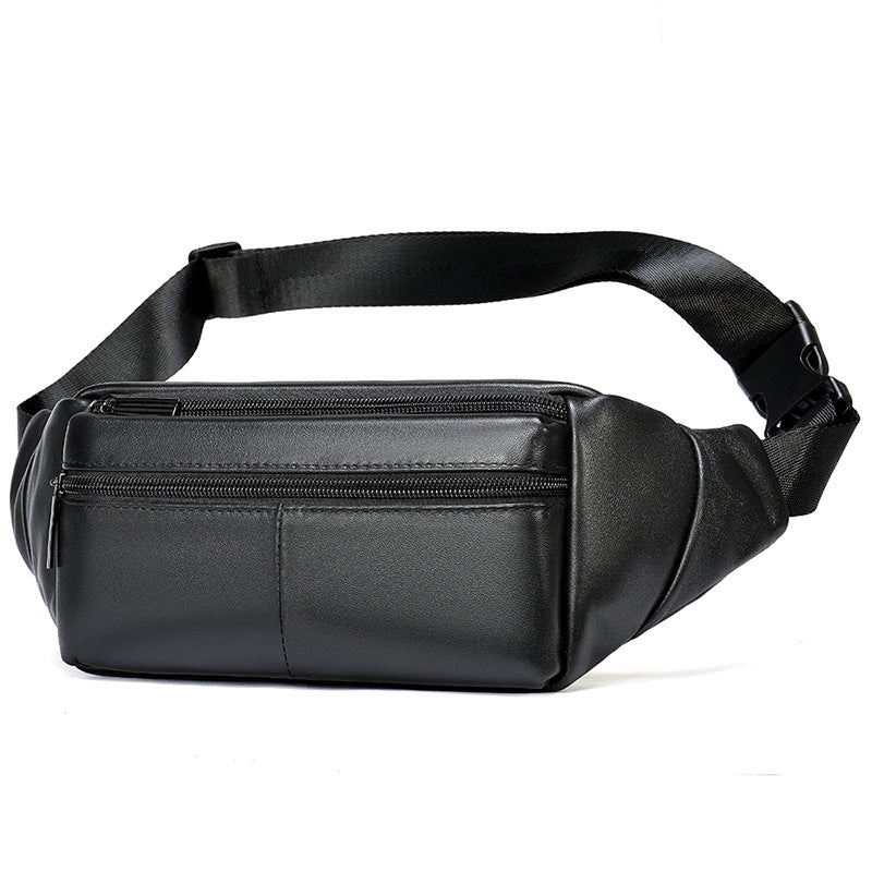 Men's Glamorous Classic Sheepskin Leather Business Men's Waist Packs
