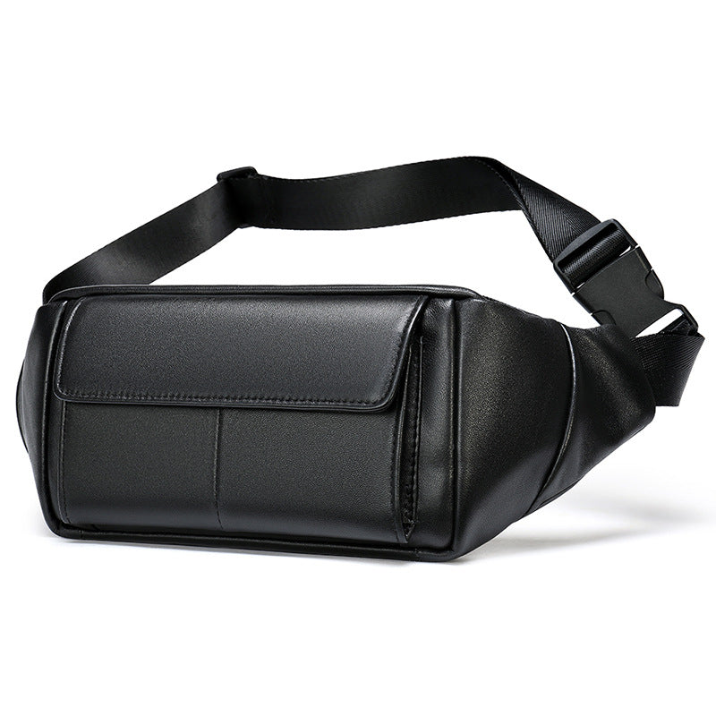 Men's Leather Running Leisure Cashier Multifunctional Hip Men's Messenger Bags
