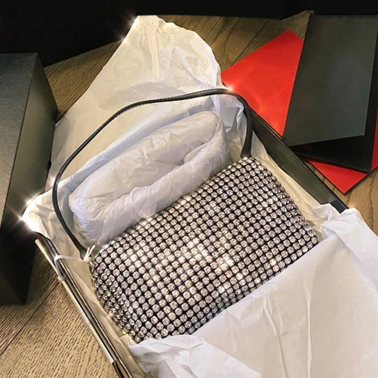 Women's Hand Carrying Full Diamond Rhinestone Portable Bags