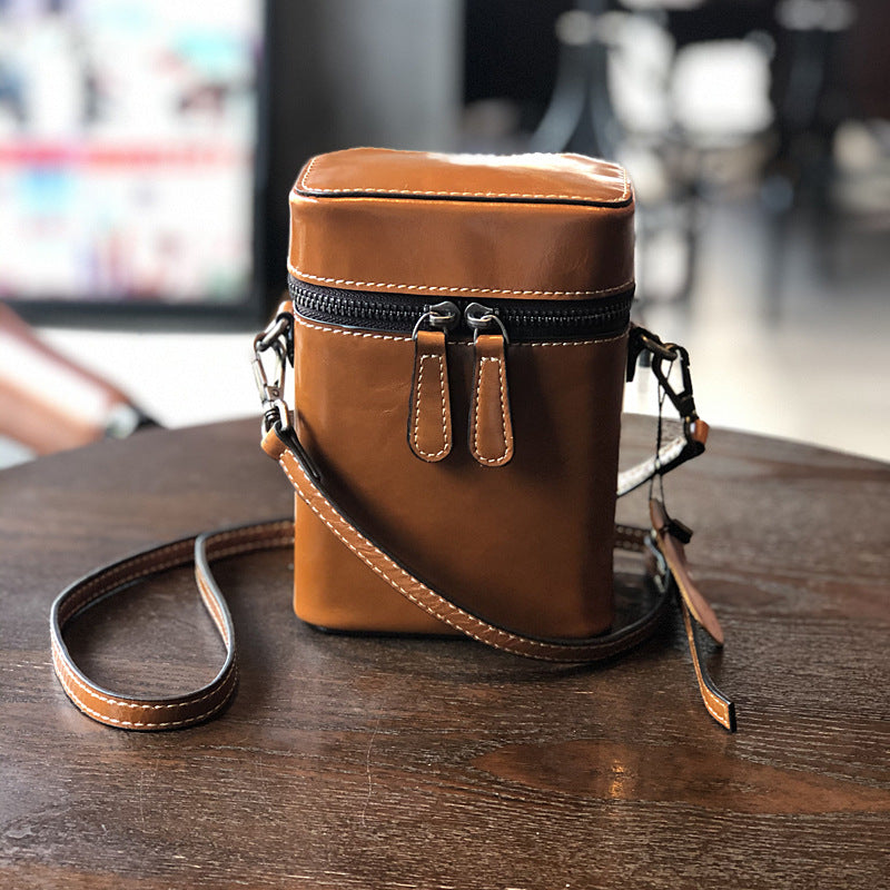 Women's Leather Mini Pouch Summer Mobile Cigarette First Small Square Bags