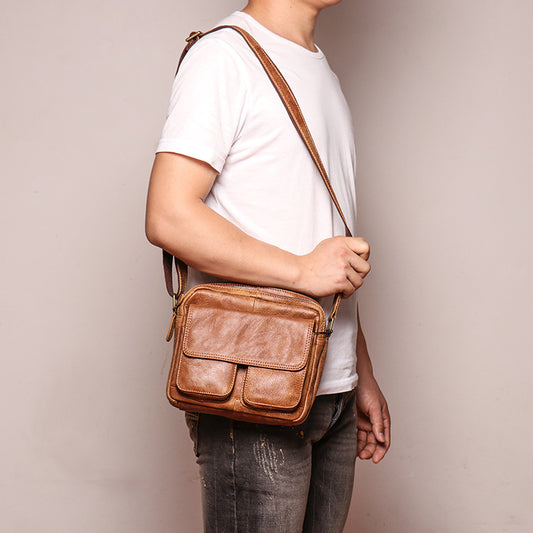 Women's & Men's & Goose Pond Summer Leather Matte Shoulder Bags