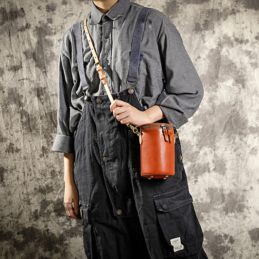 Women's Glamorous Retro Leather Cowhide Fashion Crossbody Bags