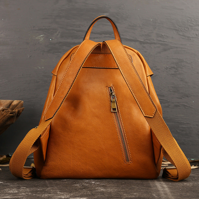 Women's Genuine Leather Vintage First Layer Cowhide Backpacks