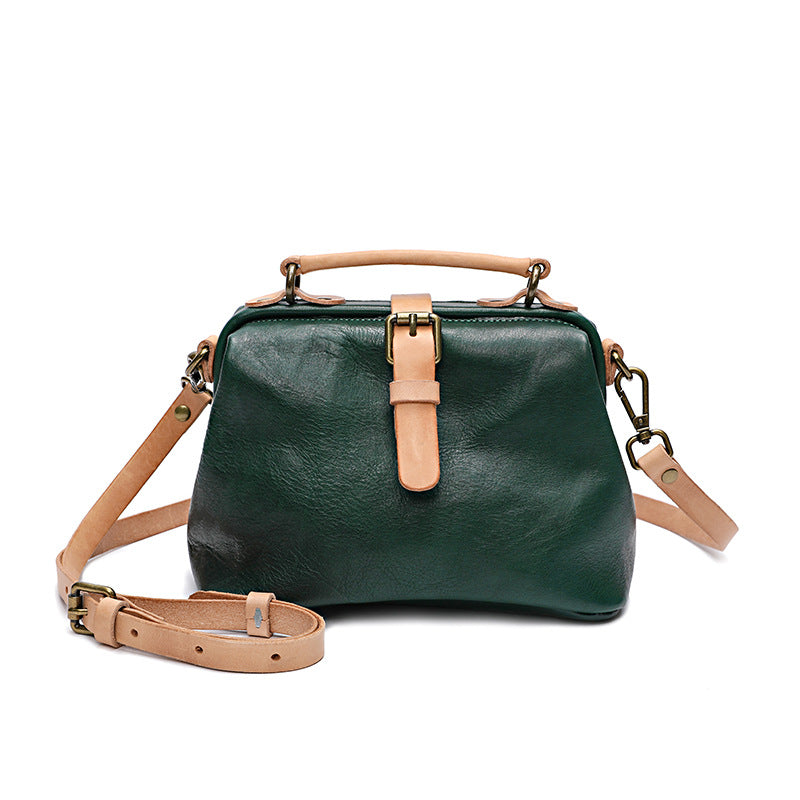 Women's Trendy Preppy Style Imported First Layer Crossbody Bags