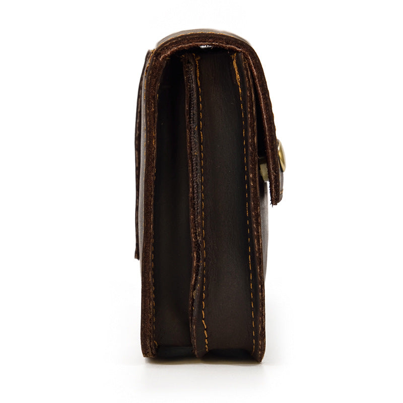 Men's Mobile First Layer Cowhide Trendy Cool Men's Waist Packs