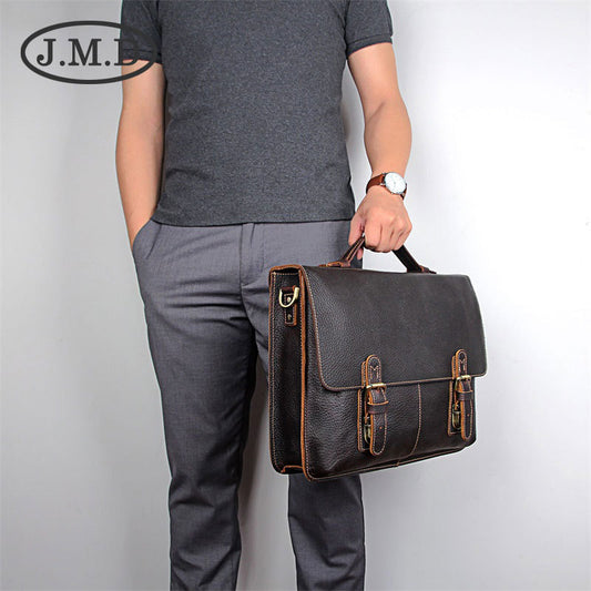 Men's Popular Retro Leather Business Computer Men's Briefcases