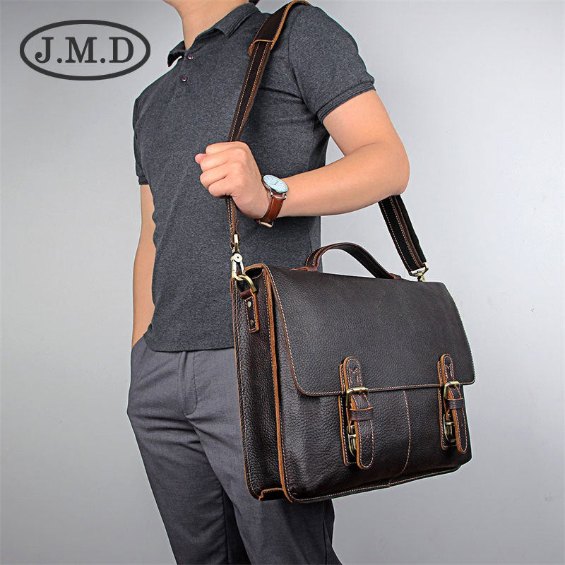 Men's Popular Retro Leather Business Computer Men's Briefcases