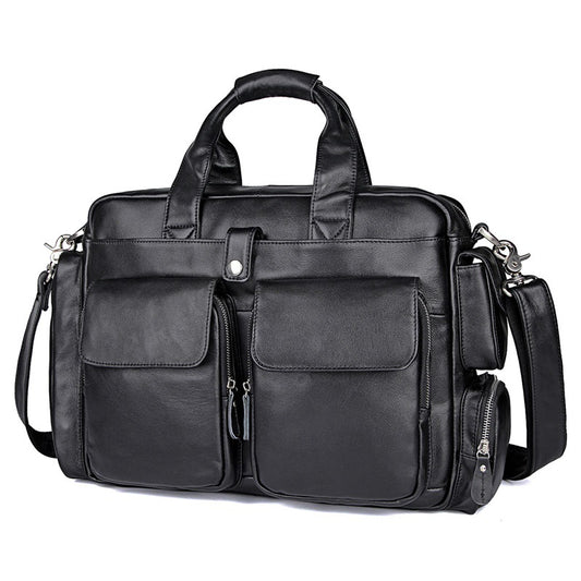 Fashion Business First Layer Cowhide Computer Men's Briefcases