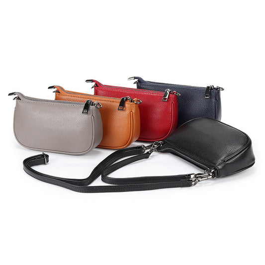 Women's Genuine Leather Mobile First Layer Cowhide Crossbody Bags