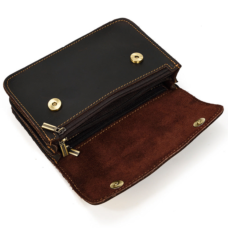 Men's Mobile First Layer Cowhide Trendy Cool Men's Waist Packs