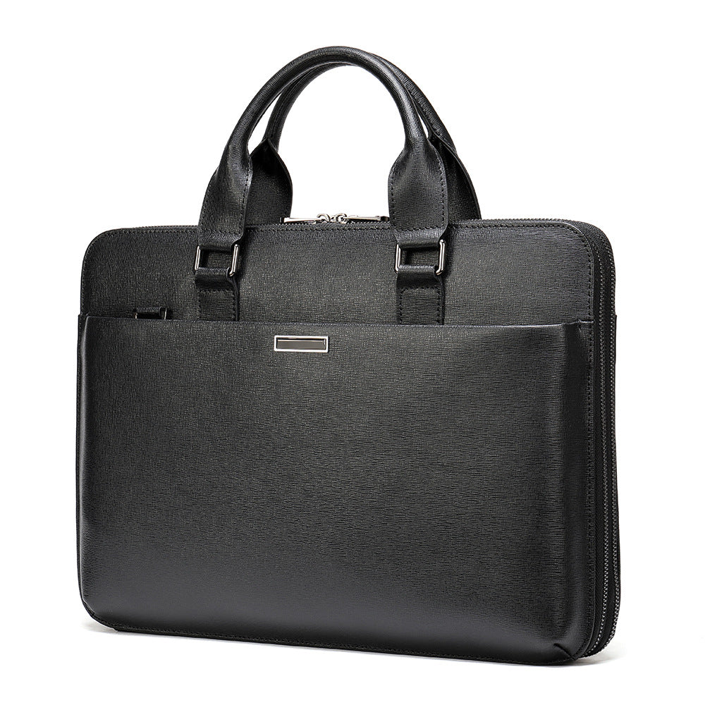 Men's Business Trip Genuine Leather Portable Computer Men's Briefcases