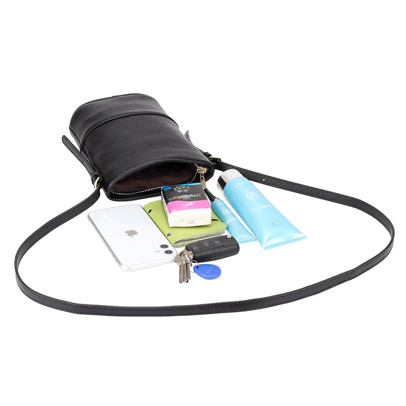 Women's Leather First Layer Cowhide Mobile Phone Bags