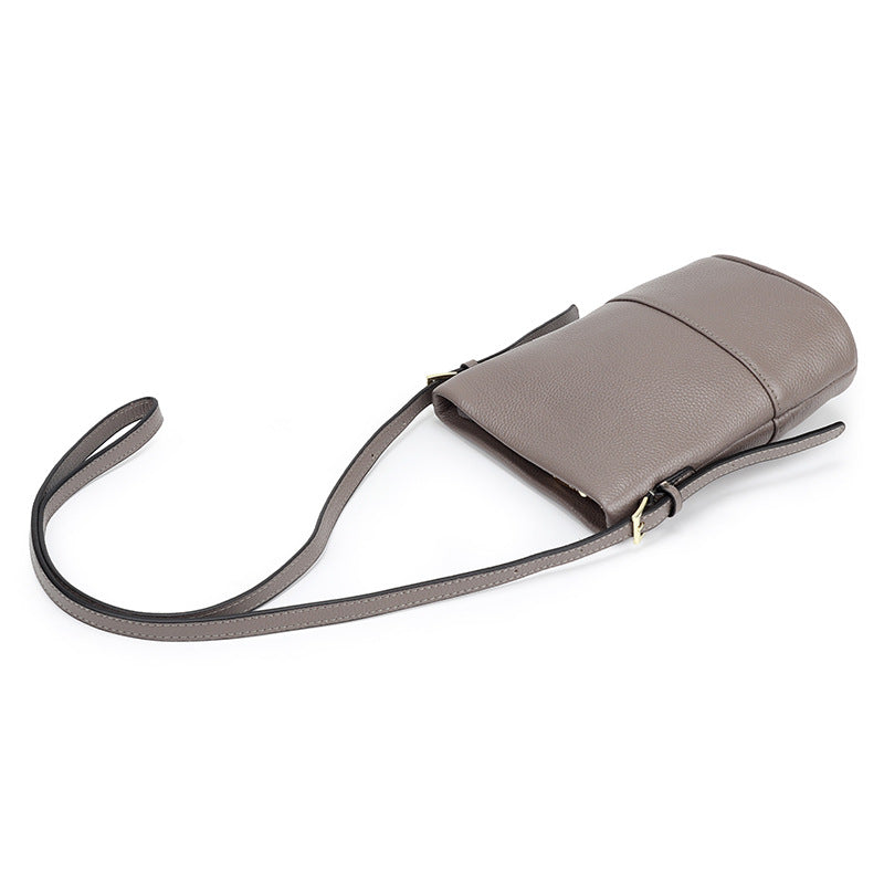 Women's Leather First Layer Cowhide Mobile Phone Bags