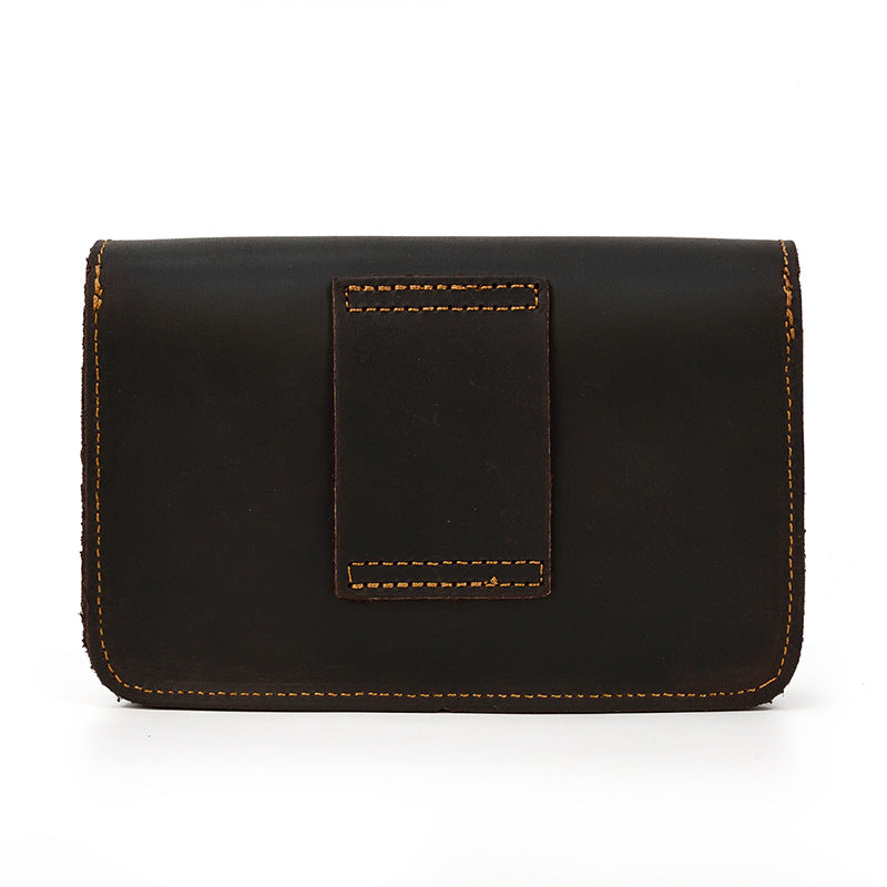 Men's Mobile First Layer Cowhide Trendy Cool Men's Waist Packs