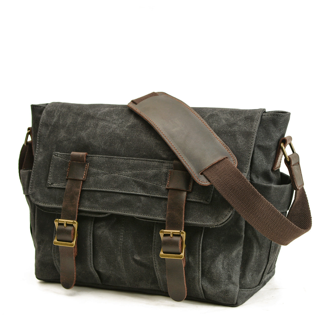 Men's Vintage Crazy Wax Canvas Fashion Men's Messenger Bags