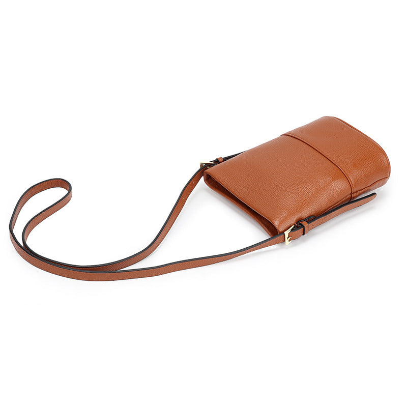 Women's Leather First Layer Cowhide Mobile Phone Bags