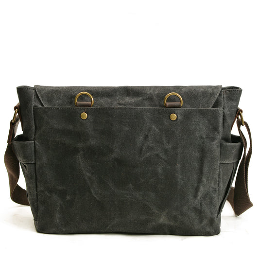 Men's Vintage Crazy Wax Canvas Fashion Men's Messenger Bags