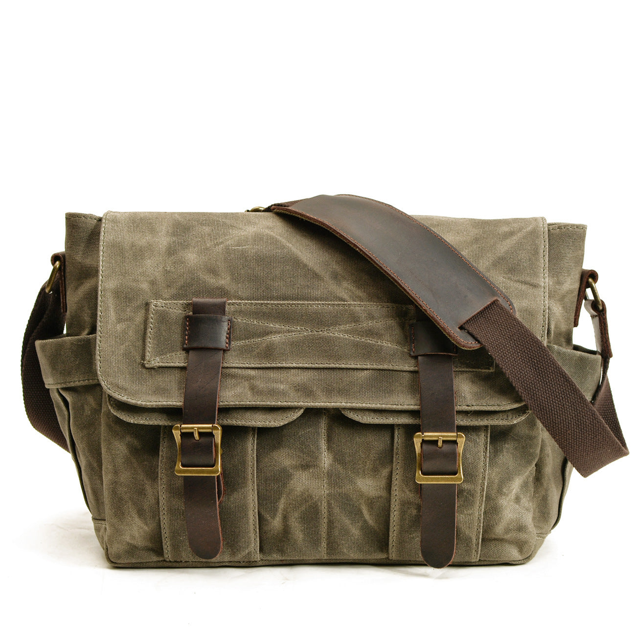 Men's Vintage Crazy Wax Canvas Fashion Men's Messenger Bags