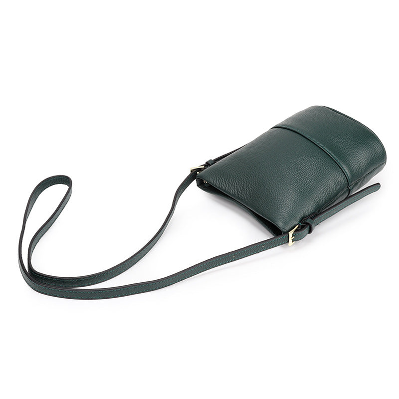 Women's Leather First Layer Cowhide Mobile Phone Bags