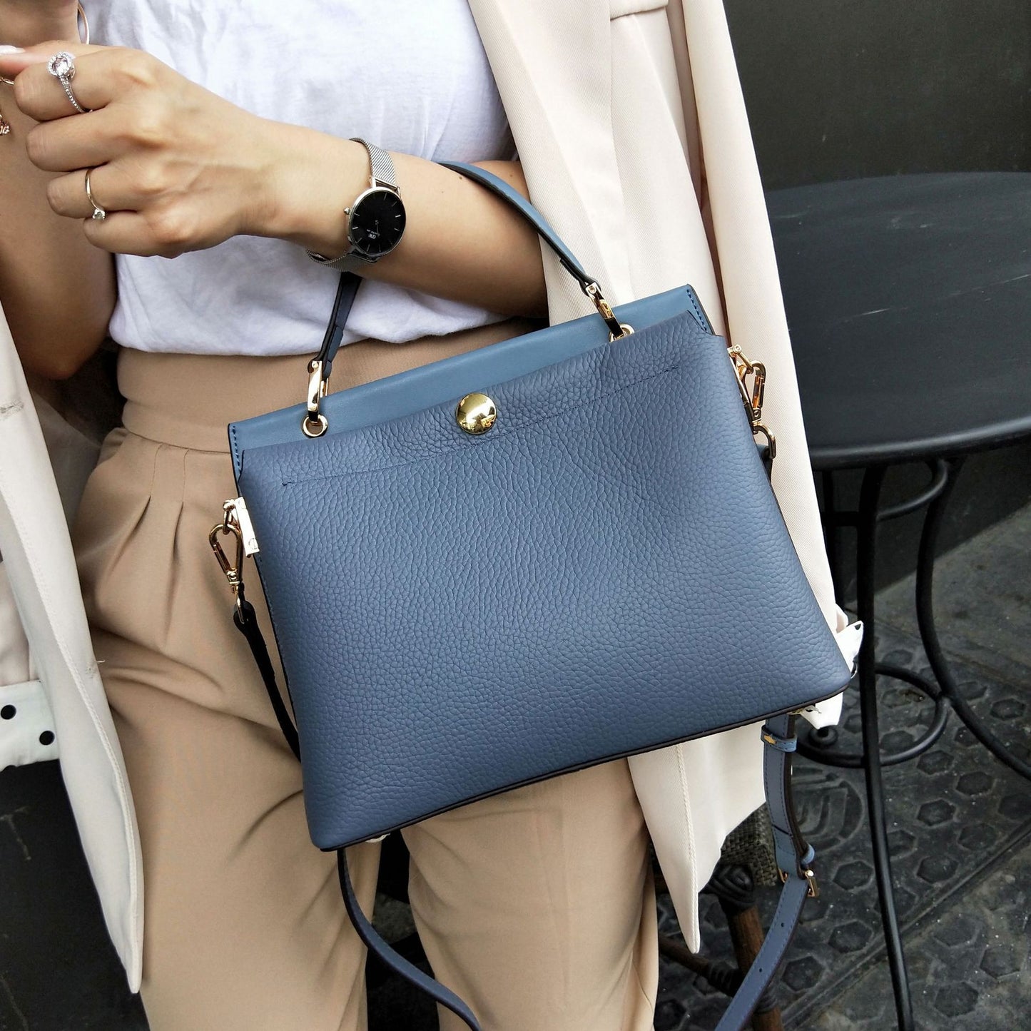 Women's Cow Leather Large Capacity Soft Cowhide Handbags