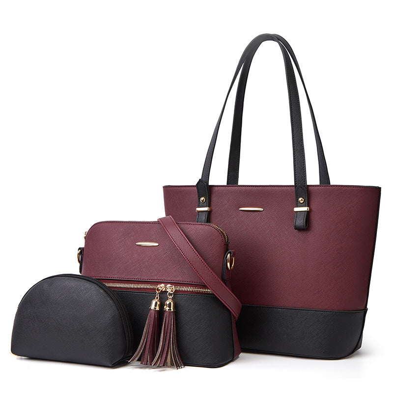 Comfortable Women's Durable Glamorous Elegant Three-piece Shoulder Bags