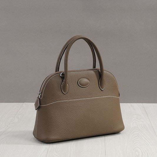 Women's Pattern First Layer Cowhide Portable Shell Crossbody Bags