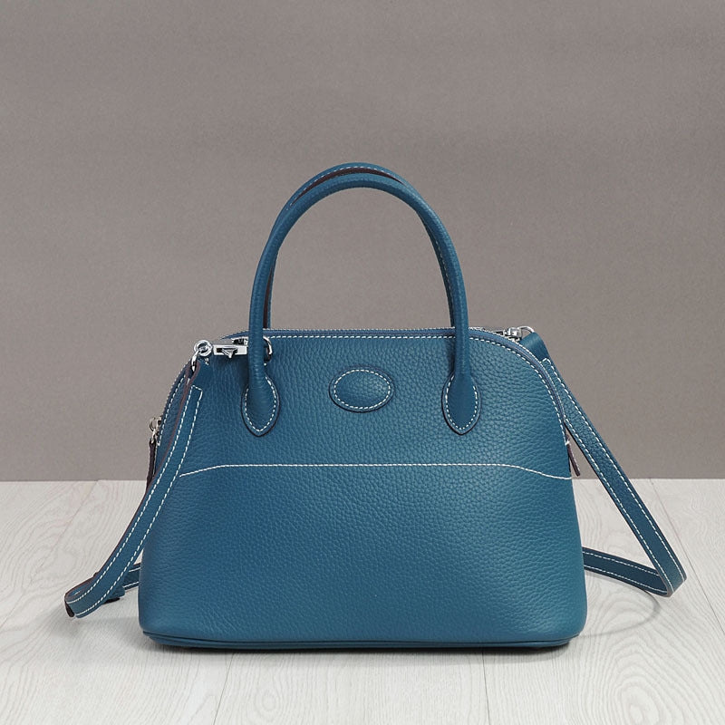 Women's Pattern First Layer Cowhide Portable Shell Crossbody Bags