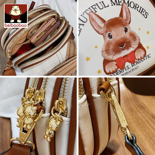 Women's Trendy Korean Fashion Wide Strap Western Shoulder Bags