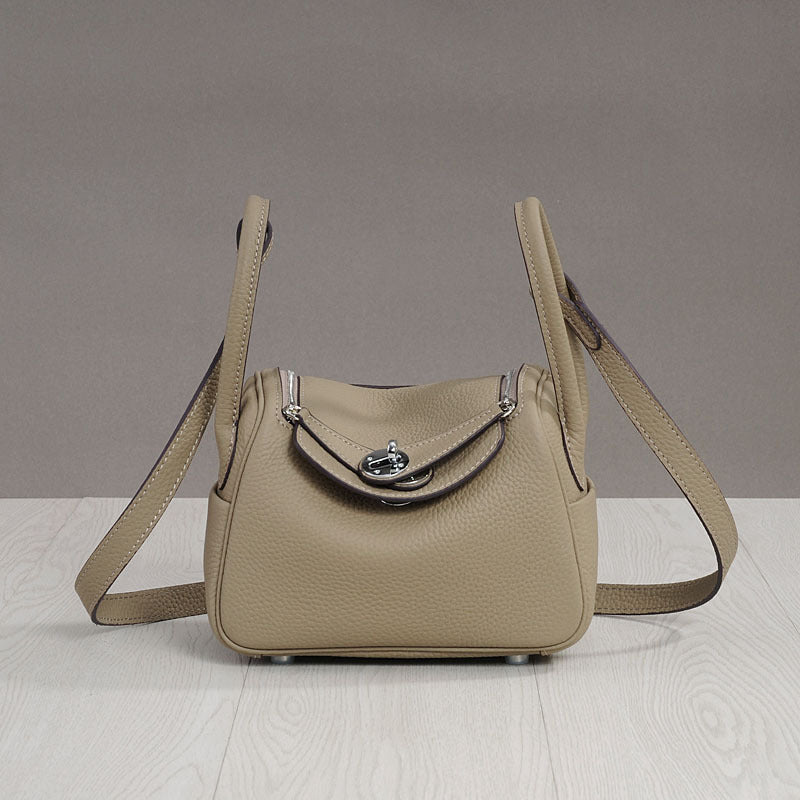 Women's Medicine Box Big Quality First Layer Leather Handbags