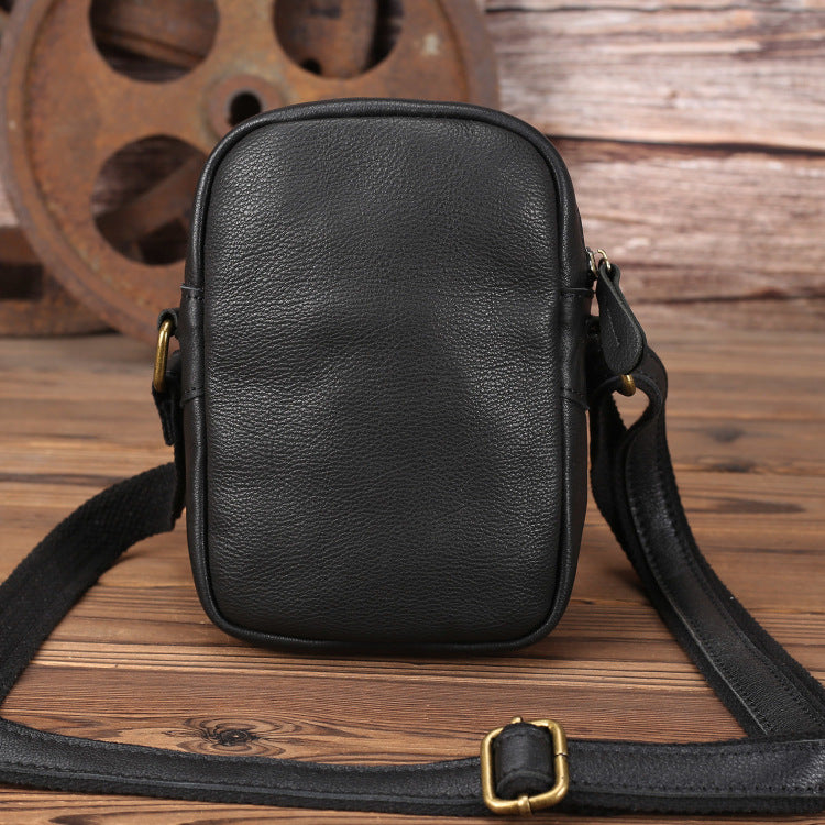 Men's Mini First Layer Cowhide Fashion Soft Men's Messenger Bags