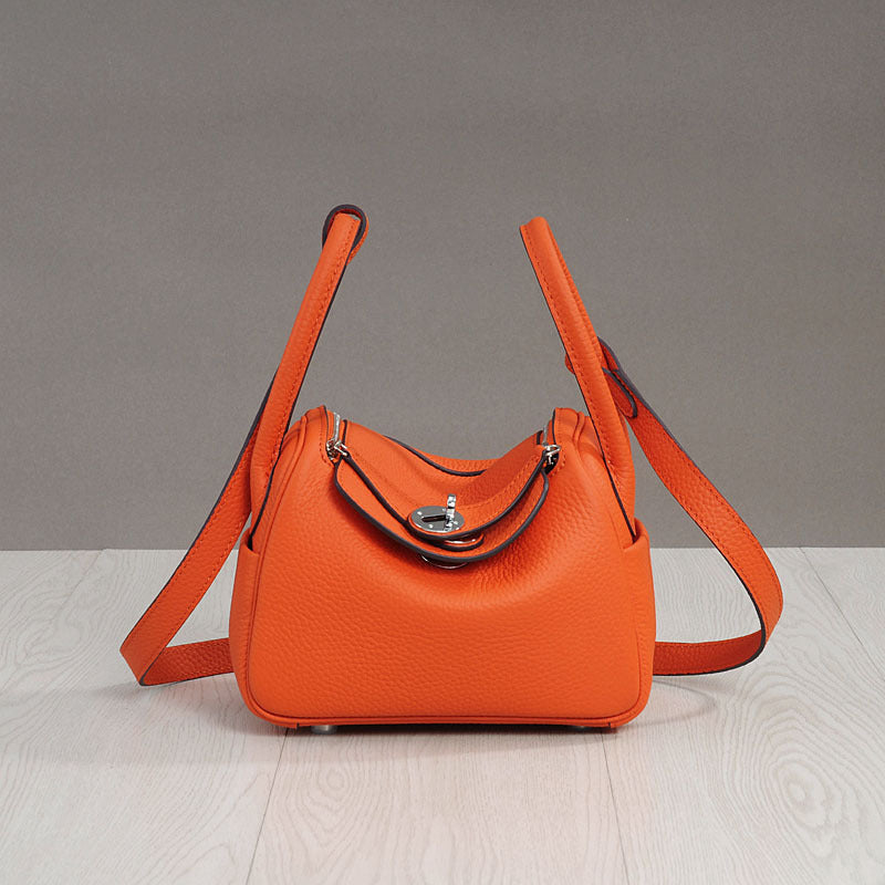 Women's Medicine Box Big Quality First Layer Leather Handbags